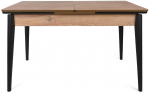 Laud pikendatav Kalune Design Sigma 991, must v./p&auml;hklipuu v., 130 - 166 cm x 130 cm x 70 cm