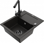 K&ouml;&ouml;givalamu Mexen Enzo 6506571005-75+671600-70+66911-70, graniit, 57 cm x 46 cm x 17.4 cm, kuldne