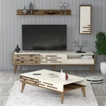 Elutoa m&ouml;&ouml;blikomplekt Kalune Design Valensiya, sise, kreemjasvalge/p&auml;hklipuu v.