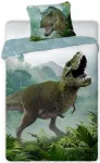 Voodipesukomplekt Faro T-Rex POW-169, valge v./roheline v./hall v., 70 x 90 cm, 140 x 200 cm