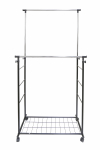 Riidestange Domoletti DR-9-1446, 102 - 175 cm, h&otilde;be v./must v.