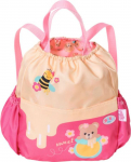 Seljakott Zapf Creation Baby born Bear, kollane v./roosa v.