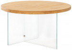 Kohvilaud Kalune Design Serenity, tamm v./l&auml;bipaistev v., 70 cm x 70 cm x 40 cm