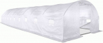 Akendega kaarjas kasvuhoone, pol&uuml;vin&uuml;&uuml;lkloriid (pvc), 12 x 4 m