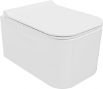 WC-pott, seinapealne Mexen Elis Rimless Slim, kaanega, 345 mm x 520 mm