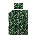 Voodipesukomplekt Okko Fuxia, roheline v., 50 x 70 cm, 140 x 200 cm, 2 tk
