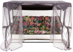 Aiakiik Patio Celebes Plus Black Edition, must v./roheline v./roosa v., 220 cm x 134 cm x 157 cm