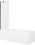 Vann seinaga, sisseehitatav Mexen Cubik, 160 cm x 70 cm x 40 cm, ristk&uuml;lik, valge/must
