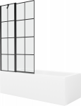 Vann seinaga, teisaldatav Mexen Cubik, 150 cm x 70 cm x 40 cm, ristk&uuml;lik, l&auml;bipaistev/valge
