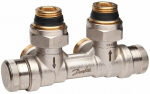 &Uuml;hendusventiil Danfoss RLV-KDV, sulgur/bilanss-, radiaatorile, 15 mm - kokkusurutav r&otilde;ngas, 1/2'', 3/4''