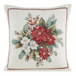 J&otilde;ulu dekoratiivne padjakate, punane/beež, 45 cm x 45 cm