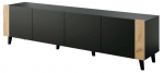 TV-kapp Faro, must v., 42 cm x 200 cm x 52 cm