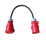 3-faasiline adapter elektriautodele, 0.3 m, 11000 W