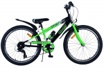 Laste jalgratas, laste Volare Sportivo 24116, must/roheline, 27"