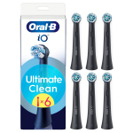 Elektrilise hambaharja otsik Oral-B iO UltimateClean CBF-6, must v., 6 tk