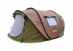Kolmekohaline telk Outliner POP-UP, pruun v., 240 cm x 200 cm x 120 cm