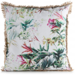 Dekoratiivpadjap&uuml;&uuml;r Garden, valge/roheline/roosa, 45 cm x 45 cm