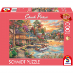 Pusle Schmidt Chuck Pinson Shore In Evening Gold, 49.3 cm x 69.3 cm, 1000 tk, mitmev&auml;rviline