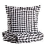 Voodipesukomplekt Homla Rebeka 756542, valge v./must v., 70 x 80 cm, 160 x 200 cm, 3 tk