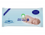 Puhastuslapid beebidele, naha puhastamiseks Aqua Water, 2002102, 50 tk