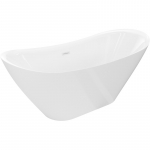 Vann, teisaldatav Mexen Lotos, 160 cm x 75 cm x 72 cm, ovaalne, valge