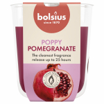 K&uuml;&uuml;nal, l&otilde;hna Bolsius Poppy Pomegranate, 25 h, Punane v./Roosa v.
