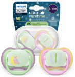 Luttide komplekt Philips Avent Ultra Air Night, 6+ kuud, roheline/roosa/violetne