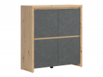 Kapp Larios, hall v./artisan oak v., 40 cm x 105 cm x 112 cm