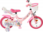 Lisaratastega laste jalgratas, laste Volare Unicorn CB 3H4, roosa v., 12"