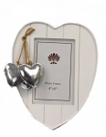 Fotoraam Heart, 24 cm x 19 cm, valge v.