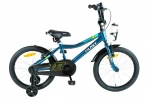 Lisaratastega laste jalgratas, laste Gust Raser 8221, roheline v., 18"