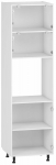 Alumine k&ouml;&ouml;gikapp Vento DP-60/214, valge v., 56 cm x 60 cm x 214 cm