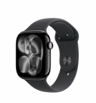 Kahjustatud pakendiga toode. Nutikell Apple Watch Series 11 GPS 46mm MEUX4ET/A, jet black alumiiniumist korpus musta spordirihmaga - M/L