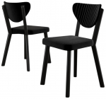 Toolide komplekt Kalune Design Arfe 240CHR1774, matt, must v., 46 cm x 45 cm x 86 cm, 4 tk