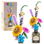 Konstruktor Lean Toys Bouquet Of Colorful Flowers 26700, 387 tk, mitmev&auml;rviline