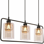 Valgusti lagi Candellux Lighting Destro 33-51714, E27, 3 x 40 W, merevaigu-kollane v. / must v.