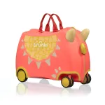 Laste kohver Trunki Glide Ride Dyla, kollane v./oranž v., 17.6 l, 46 x 21 x 31 cm