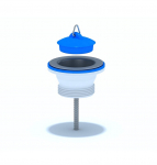 Ventiil sifoonile Ani Plast M205EU, 37 mm, 64 mm, sinine v./valge v.