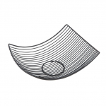 Serveerimiskorv Okko, metall, 31 cm x 23 cm