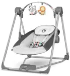 Beebi kiiktool Lionelo Otto Cozy Grey, hall v.