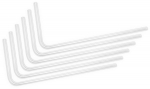 Toru EK Water Blocks EK-Loop Hard Tube 16mm 0.8m Pre-Bent 90&deg; - Acrylic, 80 cm, l&auml;bipaistev v., 6 tk
