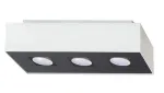 Valgusti lagi Sollux Mono 3 5902622425702, GU10, 3 x 40 W, valge v. / must v.