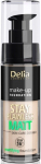 Vedel jumestuskreem Delia Cosmetics Stay Flawless Matt, 402 light beige, 30 ml