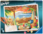 Maalimine numbrite j&auml;rgi Ravensburger CreArt Beach, mitmev&auml;rviline
