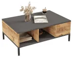 Kohvilaud Kalune Design RL2-AA, antratsiit v./pruun v., 60 cm x 90 cm x 33.1 cm