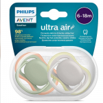 Luttide komplekt Philips Avent Ultra Air Neutral, 6+ kuud, roheline/oranž/violetne