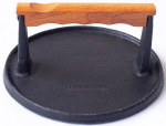 Hamburgeri press &bdquo;Texas Club&ldquo; Cast Iron Grill Press Presscast, 18 cm x 18 cm x 9 cm