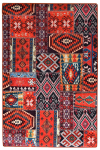 Koridorivaip Conceptum Hypnose Patcwork 882CHL3124, mitmev&auml;rviline, 300 cm x 80 cm