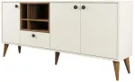 Kapp Kalune Design Napoli 845HCT5341, kreemjasvalge/pruun v., 180 cm x 35 cm x 81 cm