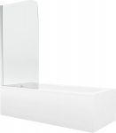 Vann seinaga, teisaldatav Mexen Vega, 80 cm x 180 cm x 38 cm, ristk&uuml;lik, valge
